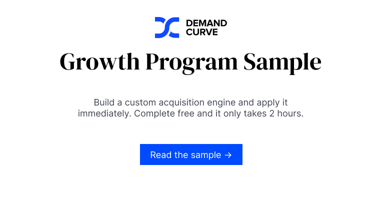 Demand Curve – Growth Program